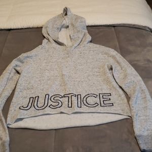 Girls Justice hoodie crop top